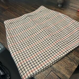 J. Crew A-Line Skirt - Beige and Red Plaid never worn perfect condition